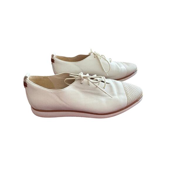 Cole Haan Grand Ambition Lace-Up Flats Women’s 8 White Leather - Picture 8 of 8